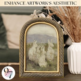 97 Decor Gold Vintage Frame 4x6 - Antique Picture Frames 4x6, Unique Photo Frame 4x6, Rustic 4 By 6 Ornate Frame For Tabletop And Wall Hanging