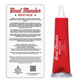 Boot Mender Glue - Shoe Glue Sole Repair - Clear, Instant Bond, Heavy Duty Adhesive (3 Pack of 30g Tubes)