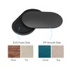 sourcing map Exercise Core Sliders, Oval Glider Discs with Feet