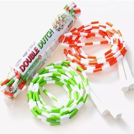 색동 더블덧취 구슬 줄넘기 2개 1세트 쌍줄넘기 4m 2 Colorful Double Dutch Jump Rope Set of 2