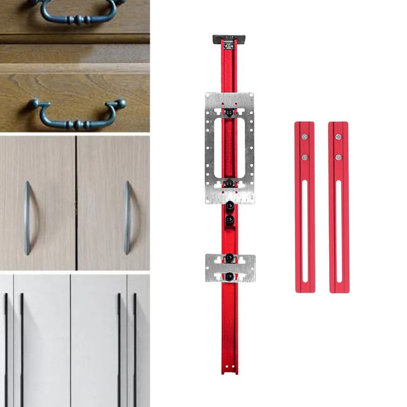 Cabinet Hardware Jig 64mm 96mm 128mm 192mm Laser Engraved Portable