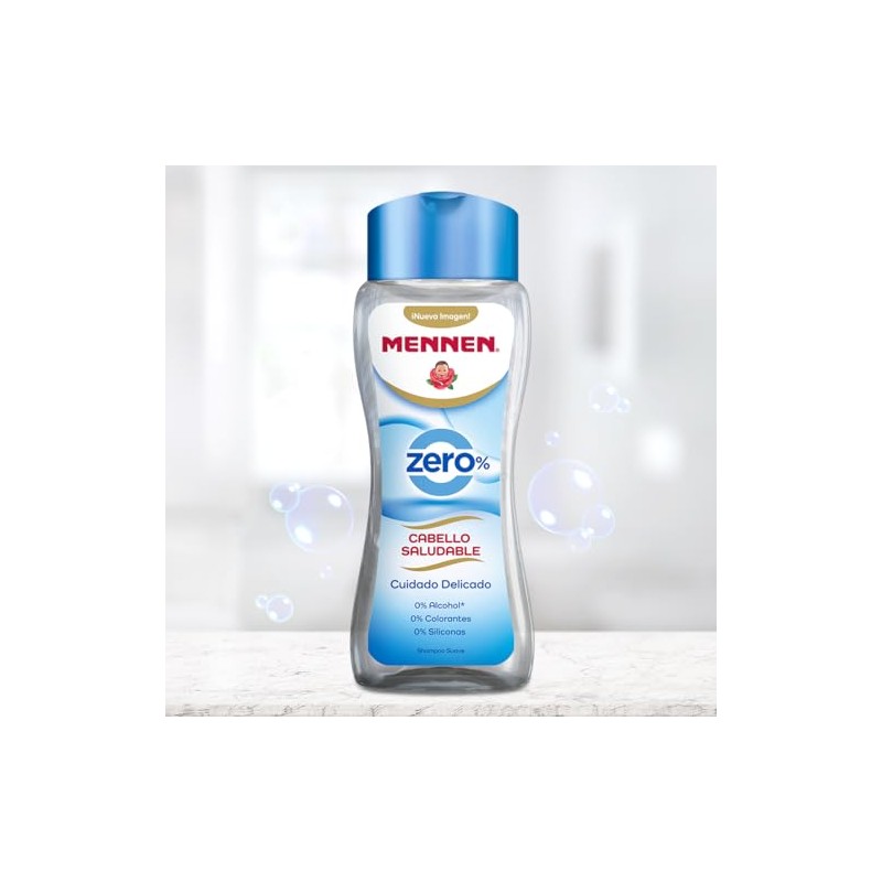 Mennen Shampoo Cabello Saludable Zero 700 ml. Fórmula Suave sin