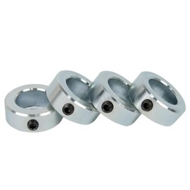 Jeremywell 5/8" Bore Zinc Plated Set Screw Shaft Collar OD 1-1/8" Width 1/2" (4 PCS)