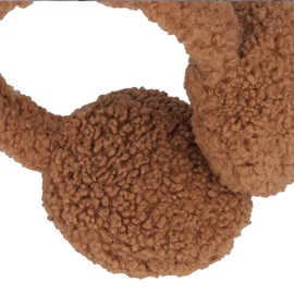 YeyeCyrilze Women's Earmuffs, Winter Ear Warmers, Ear Warmers for Cold Protection and Outdoor Earmuffs, Foldable, brown