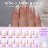 Almond Press On Nails Short - Soft Gel Ombre Fake