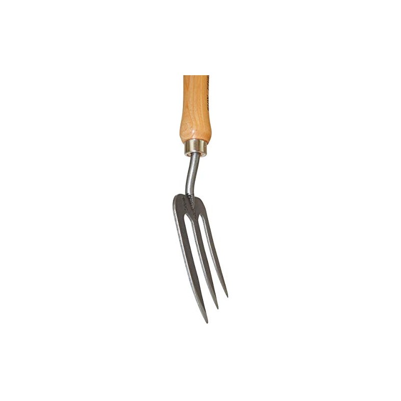 Hand Forged Hand Fork with Ash Wood Handle - Ideal