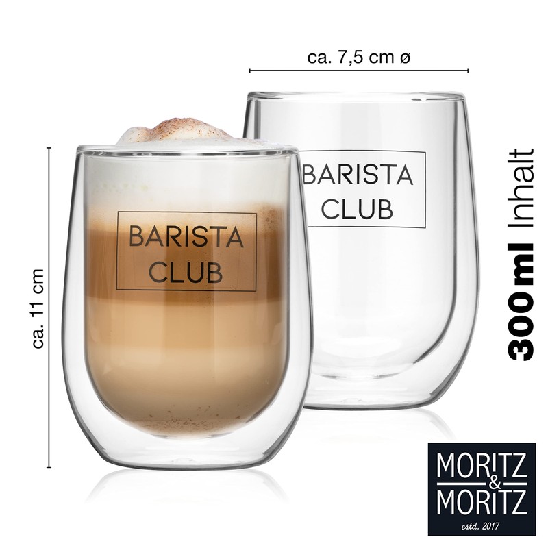 Moritz & Moritz Barista 2 x 300 ml Double Walled