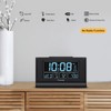 DreamSky Alarm Clocks for Bedrooms with Battery Backup, Auto Set