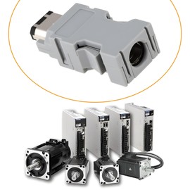 YINETTECH 2x 6-Pin Encoder Plug Connector JZSP-CMP9-1-E SM-6P Compatible with Panasonic Compatible with Yaskawa