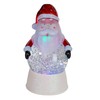LED Lighted Color Changing Santa Christmas Snow Globe - 7"