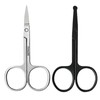 2 Pack Stainless Steel Nose & Ear Scissors, Beard &