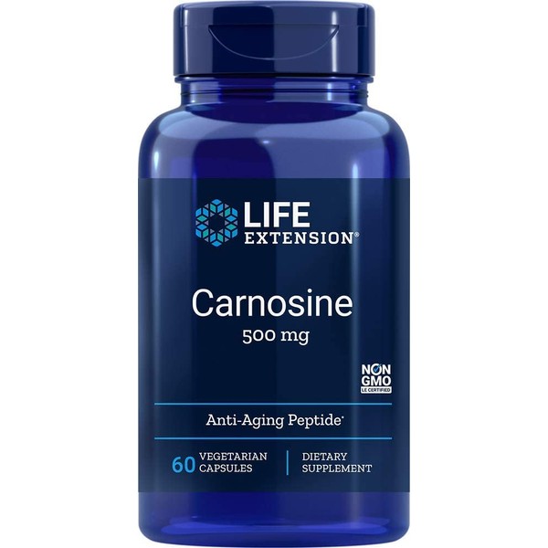 Life Extension Carnosine 500 mg 60 Vegetarian Capsules