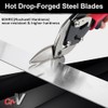 Aviation Tin Snips Set, Straight Heavy Duty Left and Right