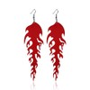 Transparent Acrylic Flame Dangle Earrings Dainty Multicolor Earrings Punk Rock