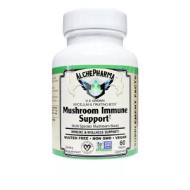 Mushroom Immune Support (Organic Multi-Species Blend) derived from Mycelium & Fruiting Body (60 Vcaps)