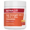 Nutra-Life Buy Nutra Life High Strength Vit C Plus Vit D Plus Zinc Chewables 120 Tablets Online