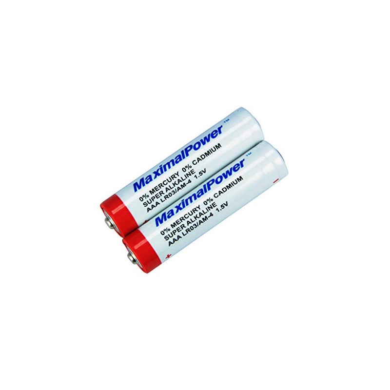 MaximalPower (2 Pack LR03 / AM-4 AAA 1.5V Super Alkaline