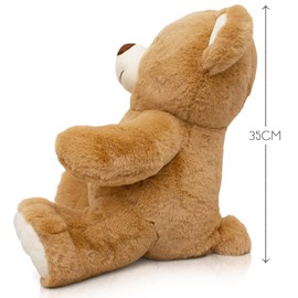 Milaboo® Cuddly Soft Teddy Bear Large 35 cm I Cuddly Toy Baby in Beige Including Postcard I Lovingly Designed Cuddly Bear to Fall in Love I Super Soft Plush Toy to Give as a Gift (35 cm)