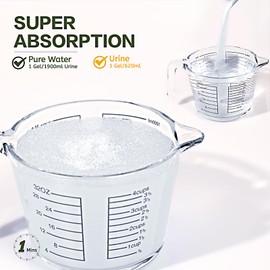 Wenge Urine Super Absorbent, Solidifier - 150 Pack Pre Pee Powder for Toilet, Eco Absorbent Gel Liquid Waste Gelling and Deodorizing Powder, Poo Urine Powder for Camping Outdoor Hiking