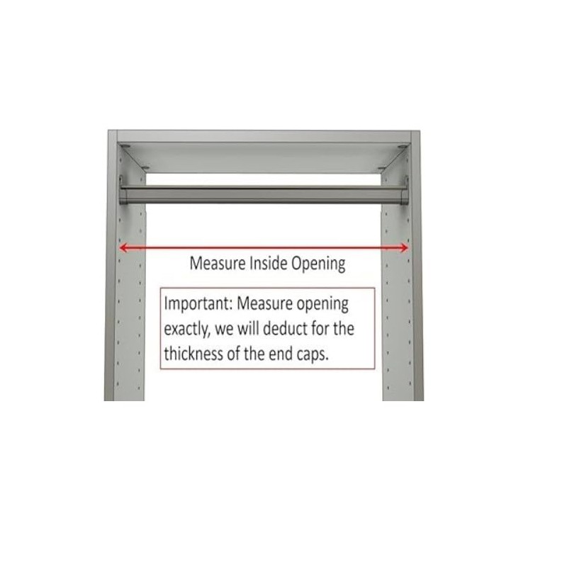 TAG Hardware Premium 1 5/16 Inch Diameter Round Wardrobe Tube