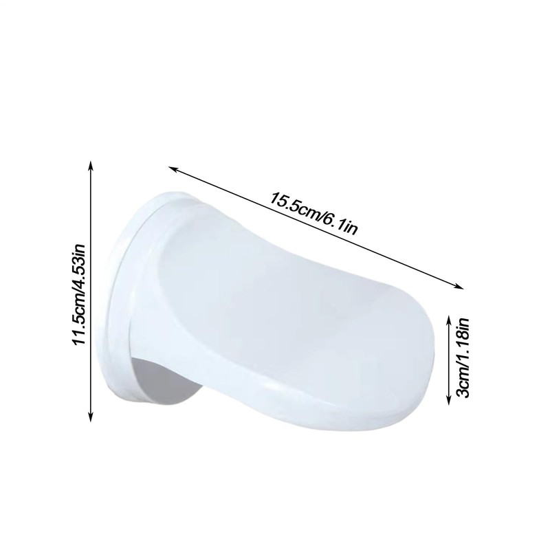 Foot Rest for Shower,Suction Cup PVC Footstool for Wall |