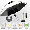 Moorrlii Automatic Mini Travel Windproof Folding Umbrella - UV Protection,