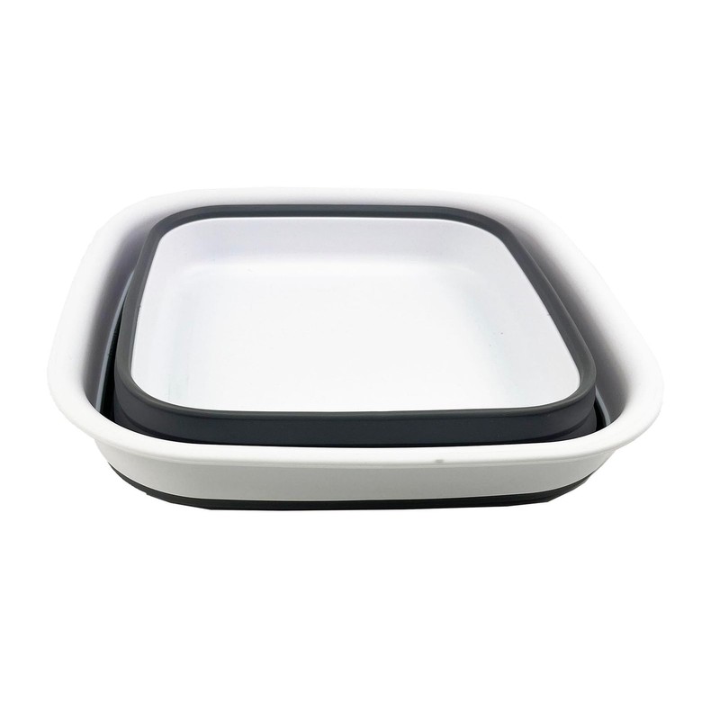 SAMMART 8L Collapsible Tub - Foldable Dish Tub - Portable