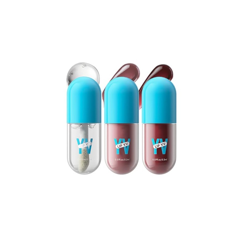 Set de Brillos Labiales 3 Piezas con Aguacate, Textura Suave