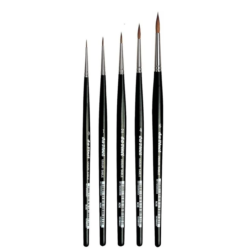 da Vinci Kolinsky Rotmarder Künstlerpinselset Pinselset