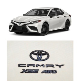 Toyota BLACK OUT EMBLEM OVERLAY KIT for 2018 - 2024 TOYOTA CAMRY XSE AWD OEM