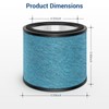 BUXEBUX HP072 HP071BRN Filters Replacement Filters for Shark NeverChange Air