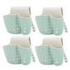 4Pcs Sink Sponge Holder PP 2 Layer Adjustable Strap Soap