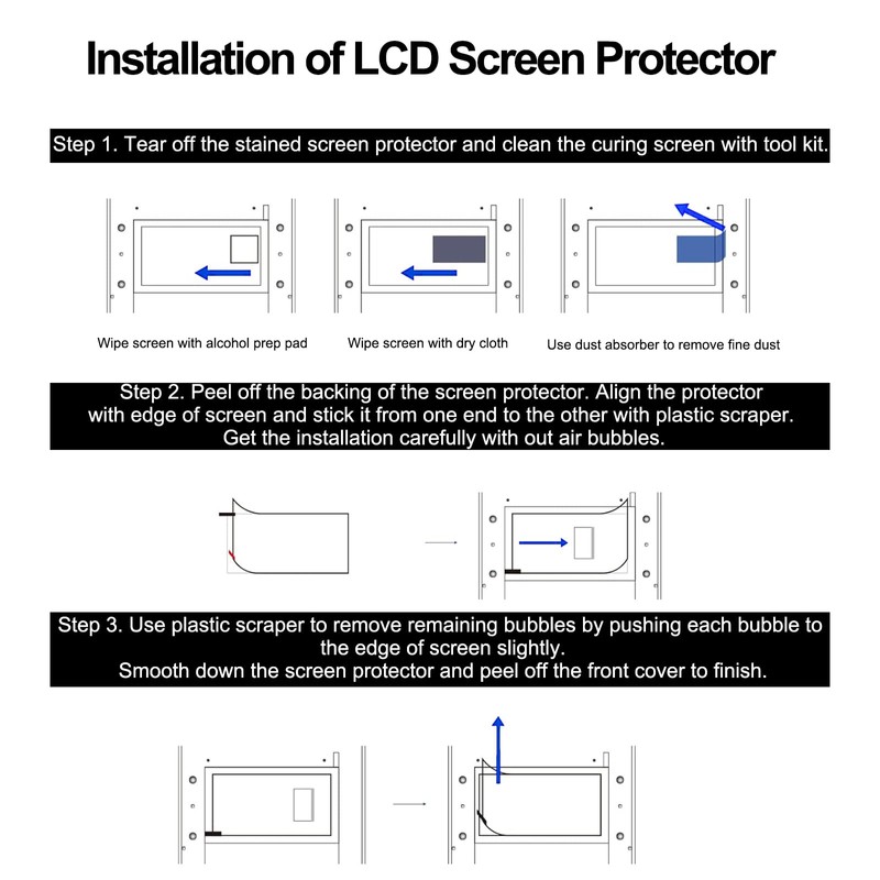 TMYPN 8 PCS 9.25'' Screen Protector for Anycubic Photon Mono