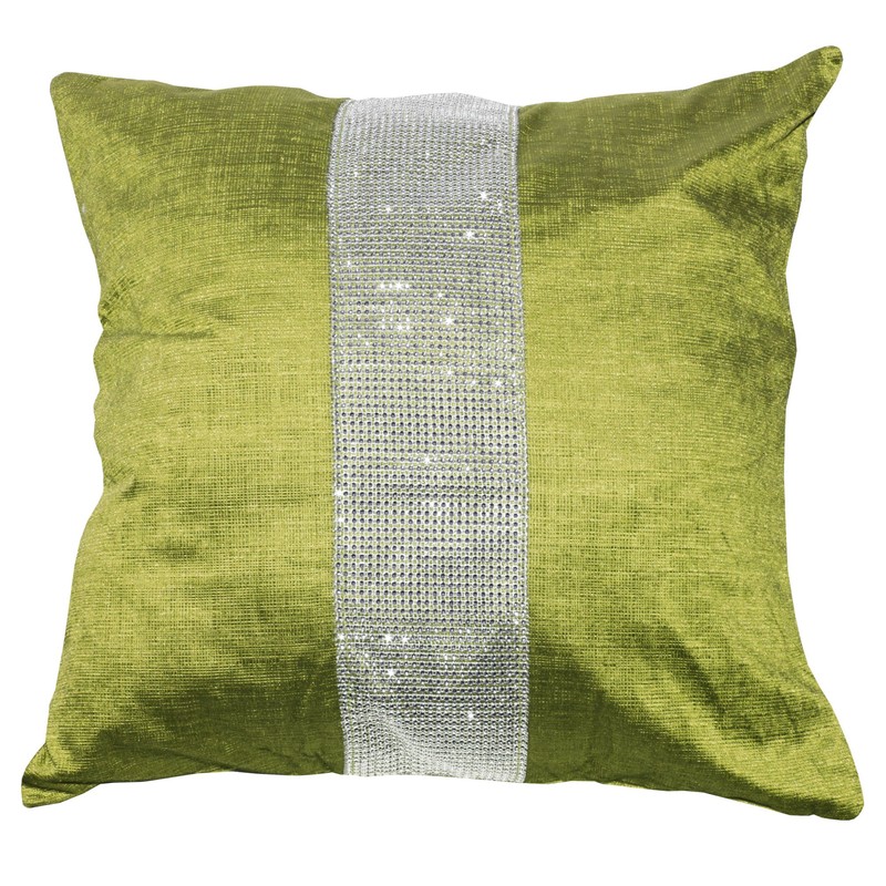 Emma Barclay Eclat - Diamante Panel Velvet Cushion Cover in