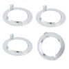 RTNLIT 4pcs Metal Lamp Shade Rings for Medium-Base Ceramic Sockets,