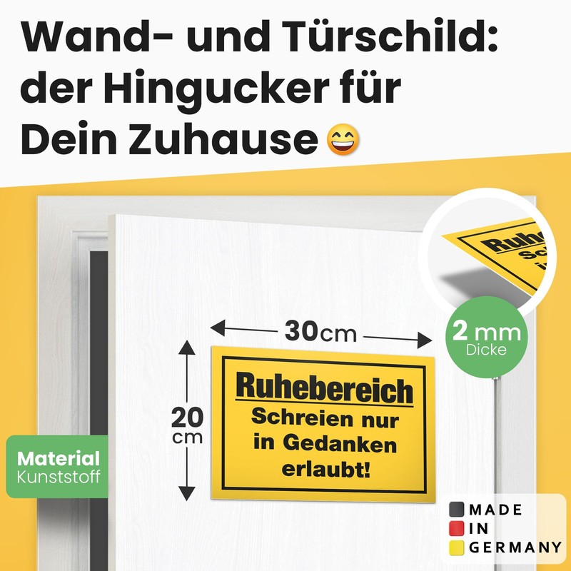 DankeDir! Resting Area Sign Plastic 30 x 20 cm -
