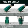 14PCS Diamond Core Drill Bits Set,6/6/8/19/25/35/51/75/100mm Tile Hole Saw+20mm Finger