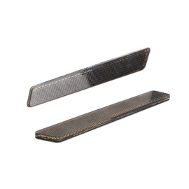 SWESGI Saddlebag Reflector Inserts for Harley Saddle Bag Latch Cover for Touring Street Electra Road Glide 2014-2024 (Black Reflectors)