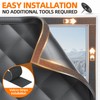 Window Insulation Kit for Winter 75"x79" Cold Weather Thermal Curtain