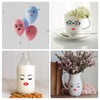 12 Pcs Face Stickers, Face Stickers for Flower Pots, Face