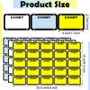 1000 Pcs Exhibit Stickers 1.65 x 1 Inch Legal Exhibit