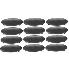 Set of 12 Black Iron 4" Decorative Pillar Candle Plate Holder Stand for Tealight and Small Candles Round