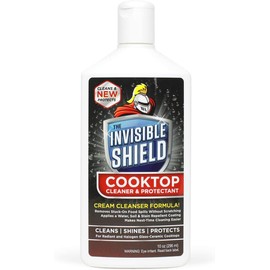 Unelko 61176 Invisible Shield Cooktop Cleaner and Protectant, Safe on Glass and Ceramic, 10 oz