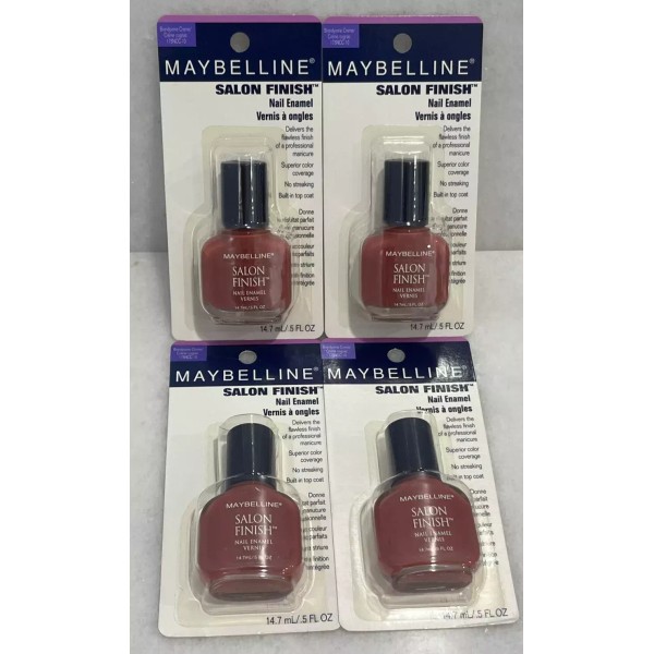 Maybelline New York 4 Maybelline Salon Finish Nail Enamel Polish