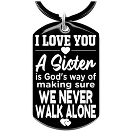 Allpeak Sister Gifts, Gifts for Sister - Keyring Sister Birthday Gifts, Big Sister Gifts, Sister in Law Gifts, Sister Gifts from Sister Brother, Sister Christmas Xmas Gifts, Presents for Little Sister