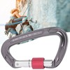 7075 Aviation Aluminum Master Lock Carabiner D Ring Safety Buckle