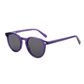ZENOTTIC Polarized Sunglasses Women Round: Trendy Sun Glasses for Ladies - Retro Classic Shades UV400 Protection for Men Purple