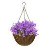 14" Resin Woven Hanging Basket, Espresso Brown, Hangings Basket