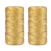 jijAcraft 656 Feet Gold String Twine - 1.5mm Metallic Ornament
