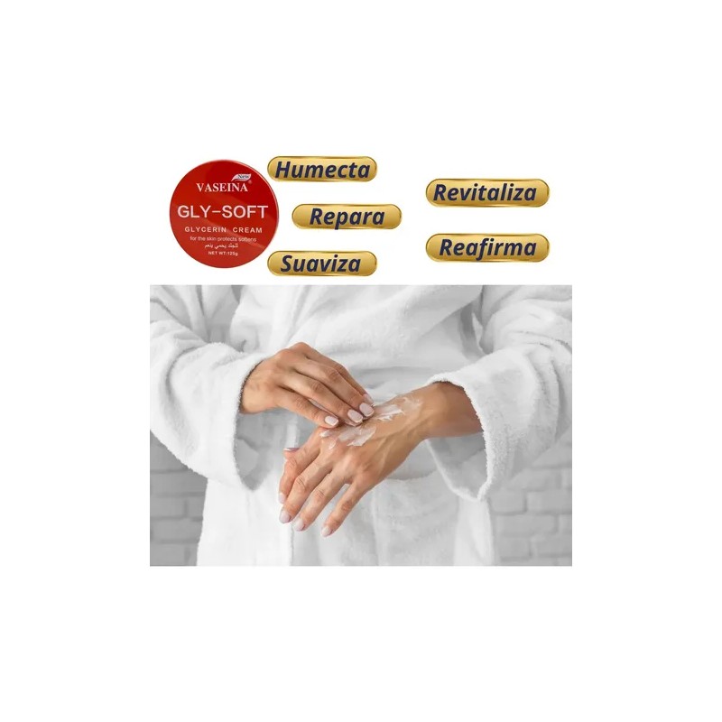 Crema Suavizante Manos Resecas Glicerina Hidratante Con Aloe
